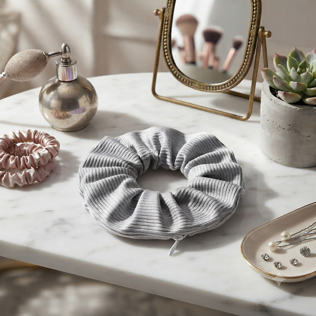 3 PCS Everyday Ribbed Hidden Pocket Scrunchie